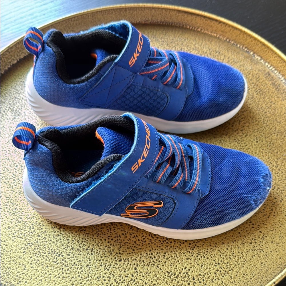 Skechers Blue and Orange Sneakers with Sporty Design